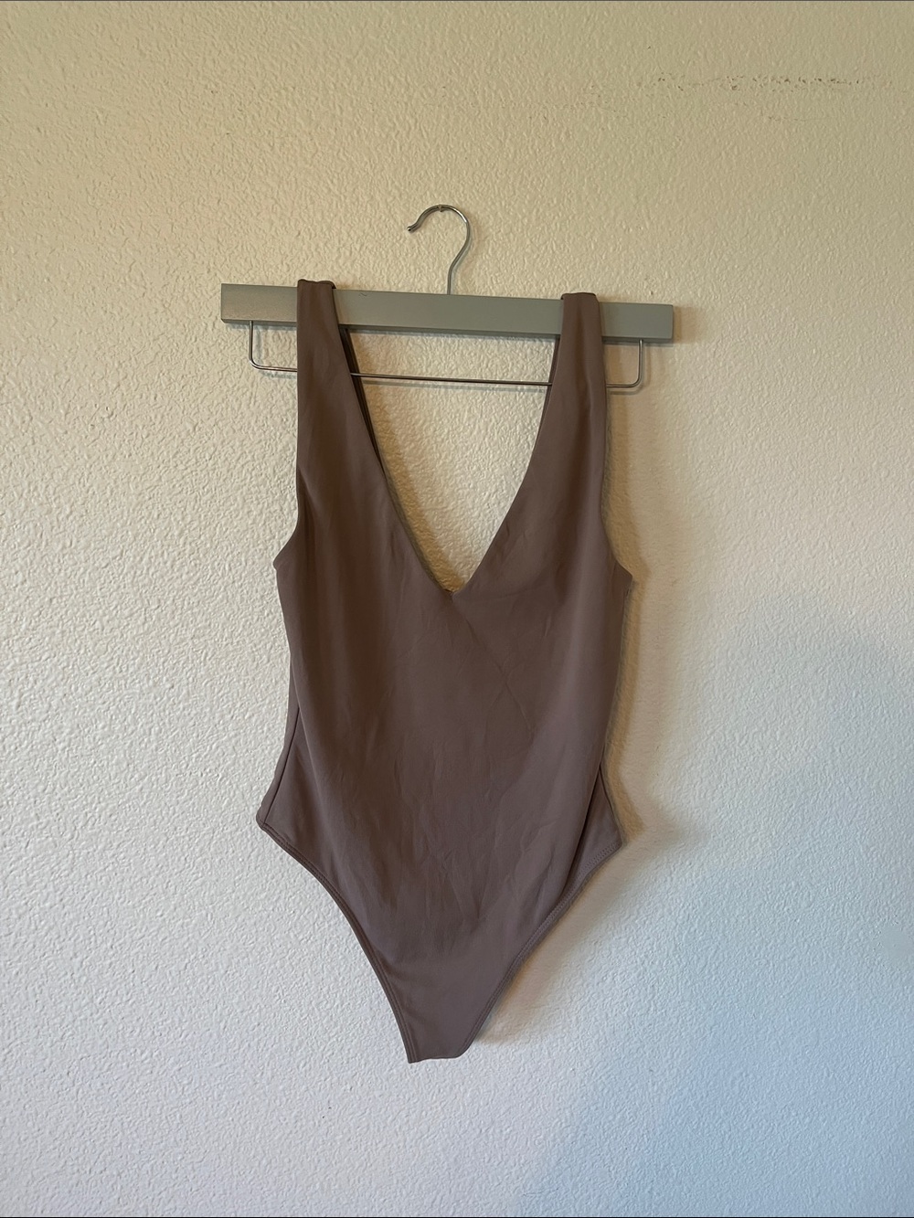 Aritzia light brown bodysuit Babaton